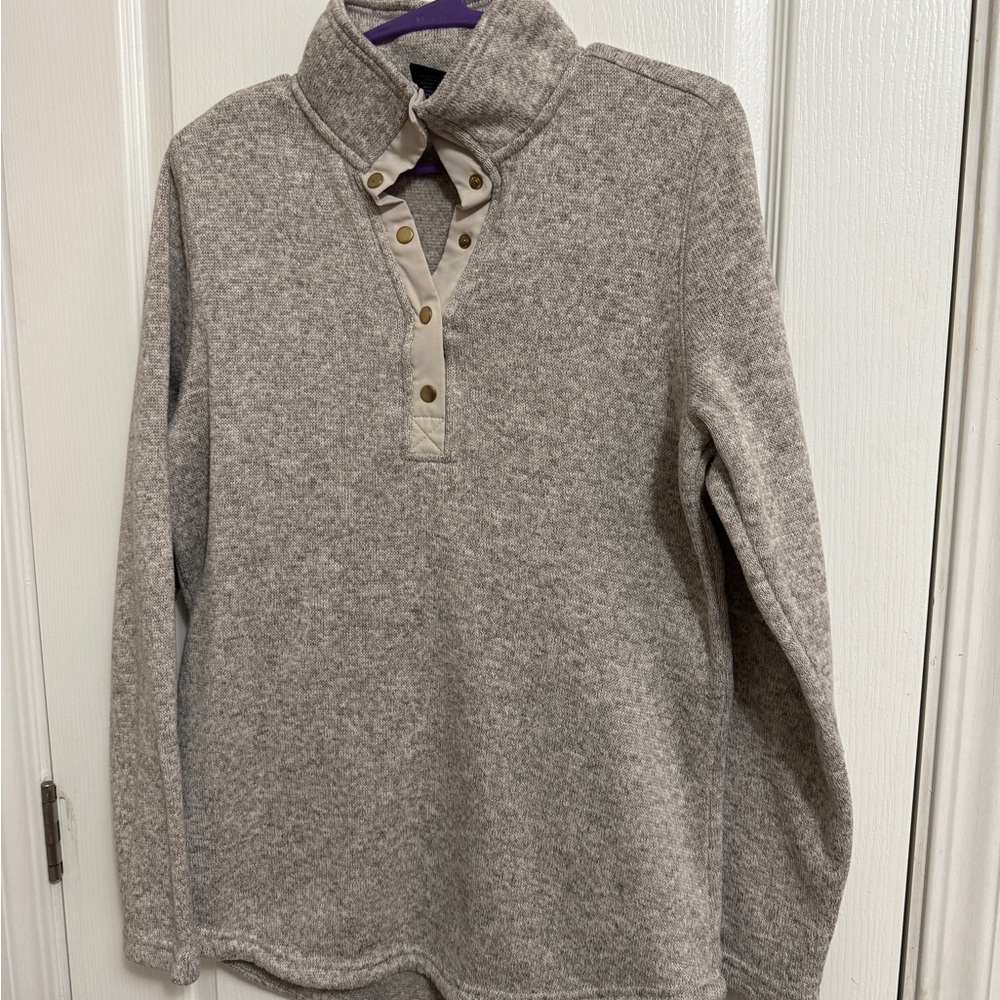 Charles River Apparel Beige Knit Pullover